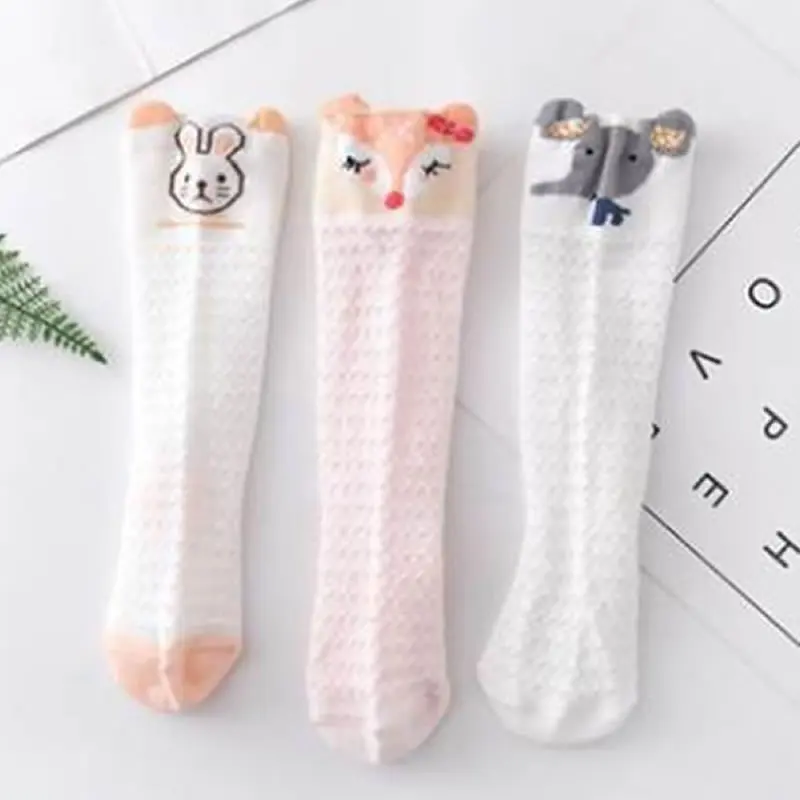 Non-Legging Baby Stockings Summer Thin Cotton Summer leg warmers Anti-Mosquito over the Knee Newborn Baby leg warmers