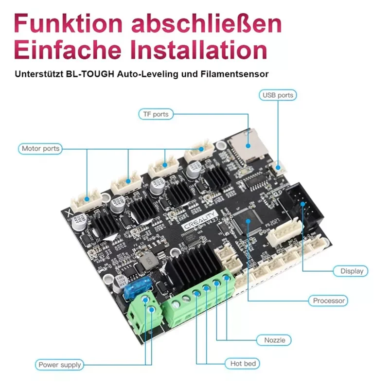 CREALITY 3D Teile 4.2.7 Stille Mainboard Für Ender-3 V2/Ender 3 Pro/Ender-3/Neueste Upgrade 32 Bits motherboard 3D Drucker