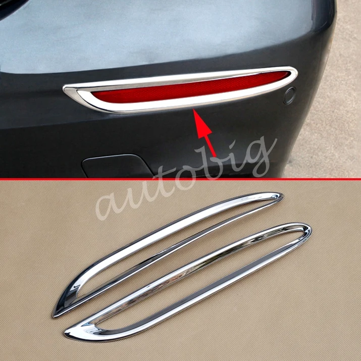 Bumper Reflector Cover For Mercedes-Benz E-Class Sedan W213 2017-2020 Chrome Rear Fog Light Trims