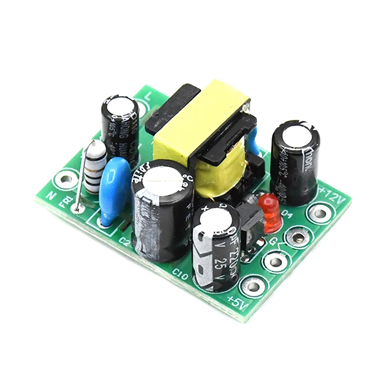 1Pcใหม่Hot Mini AC-DC Converter AC 110V 220V To DC 12V 0.2A + 5Vโมดูลบอร์ดขายส่ง