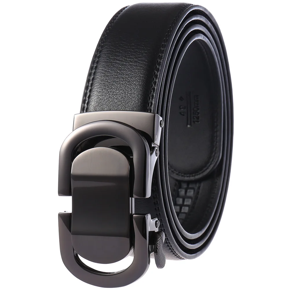 Men Belt Male Genuine Leather Strap Belts For Men Top Quality Automatic Buckle Brand Fashion Cummerbunds Cinturon Hombre