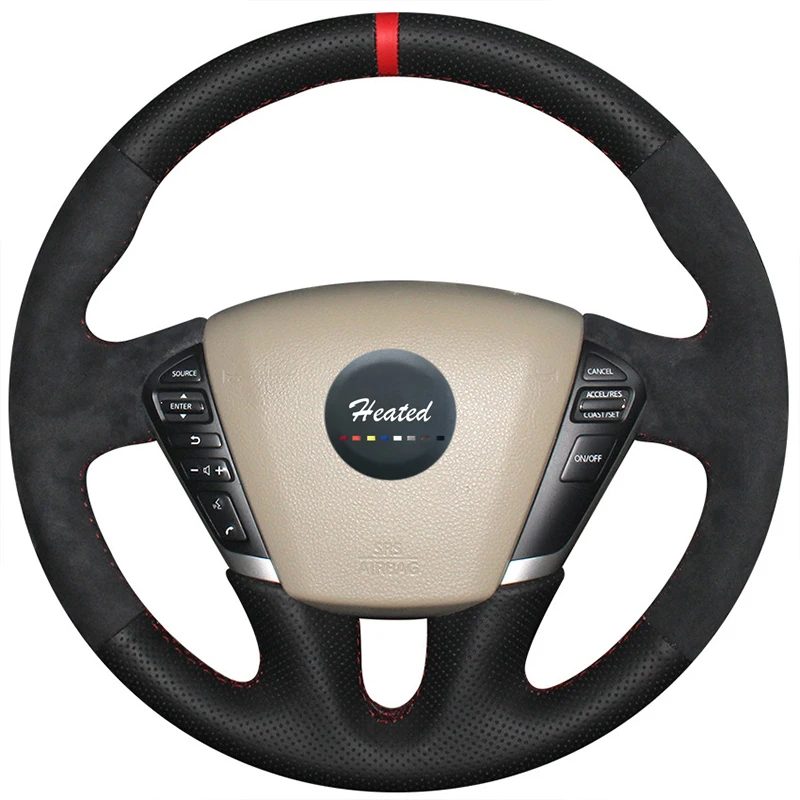 

Braid on the Steering Wheel Cover for Nissan Teana 2008-2012 Murano 2009-2014 capa para volante Tampa do volante do carro