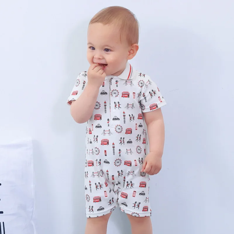 

Ins North Europe London Bus Baby Clothes Summer Baby One Piece Romper Clothes Baby Clothes Baby Boys Clothes Christmas Outfits