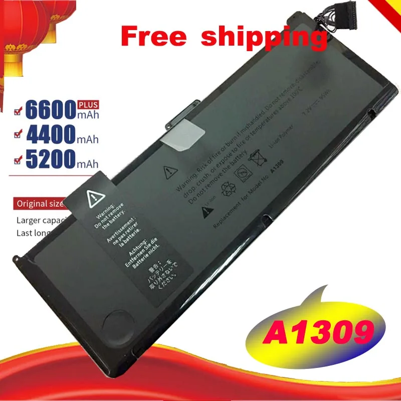 10.95V A1309 Replacement Laptop Battery For APPLE MacBook Pro 17