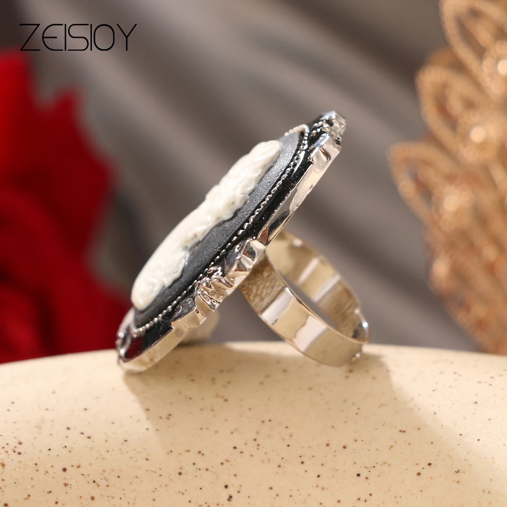 2021 new summer fashion noble British Columbian pastoral style adjustable ring birthday party gift