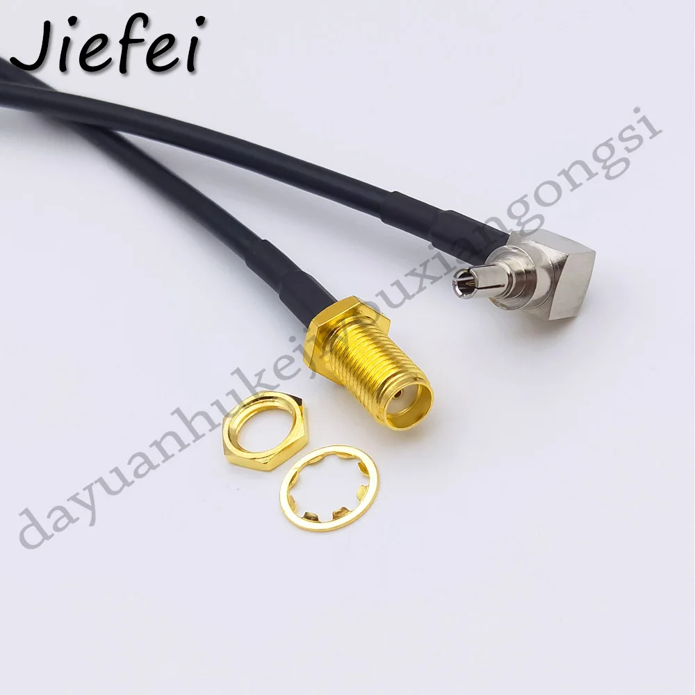 

20-50pcs 15cm 20cm 30cm 50cm SMA Female to CRC9 Right Angle Connector RG174 Pigtail Cable