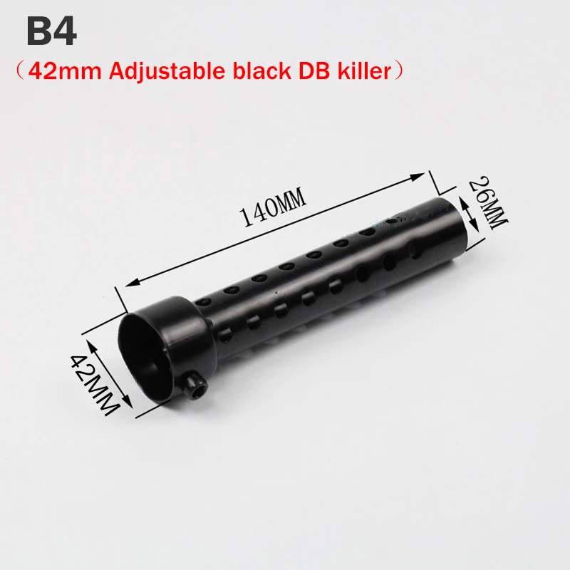 35มม.42มม.45มม.48มม.60มม.ท่อไอเสียปรับDB Killer SilencerลดเสียงEliminatorสำหรับAkrapovicสำหรับSCสำหรับAR