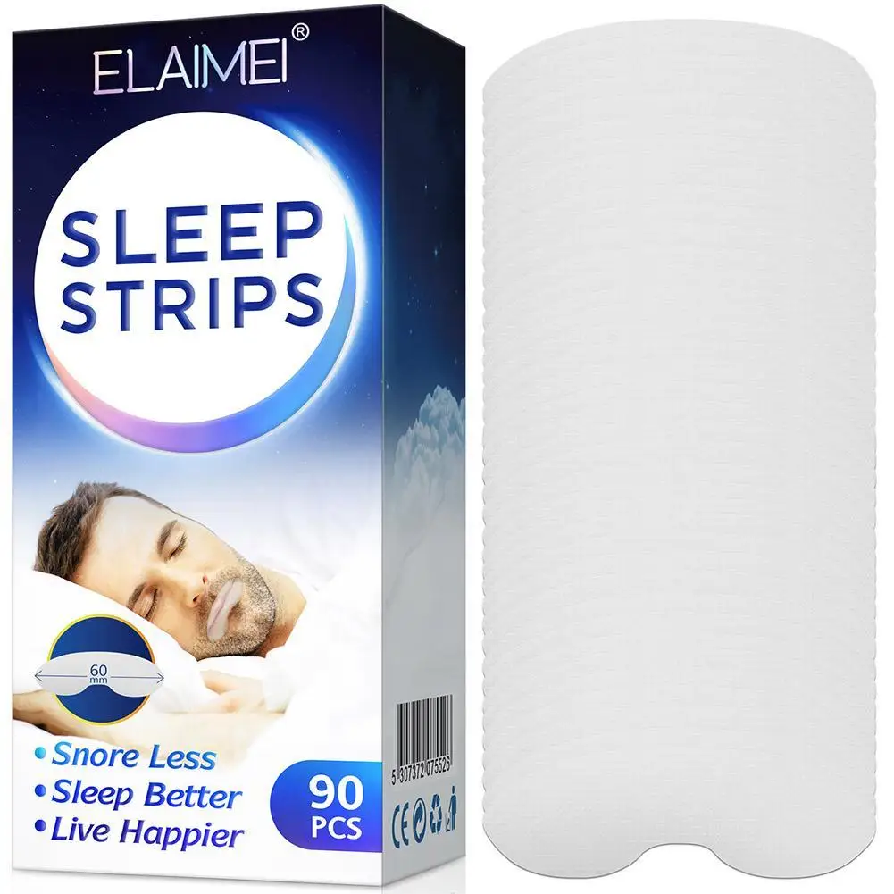 90Pcs Mouth Tape Sleep Strip for Sleeping Less Mouth Breathing Tape to Improve Sleep Mouth Stickers for Snoring Lip Tape