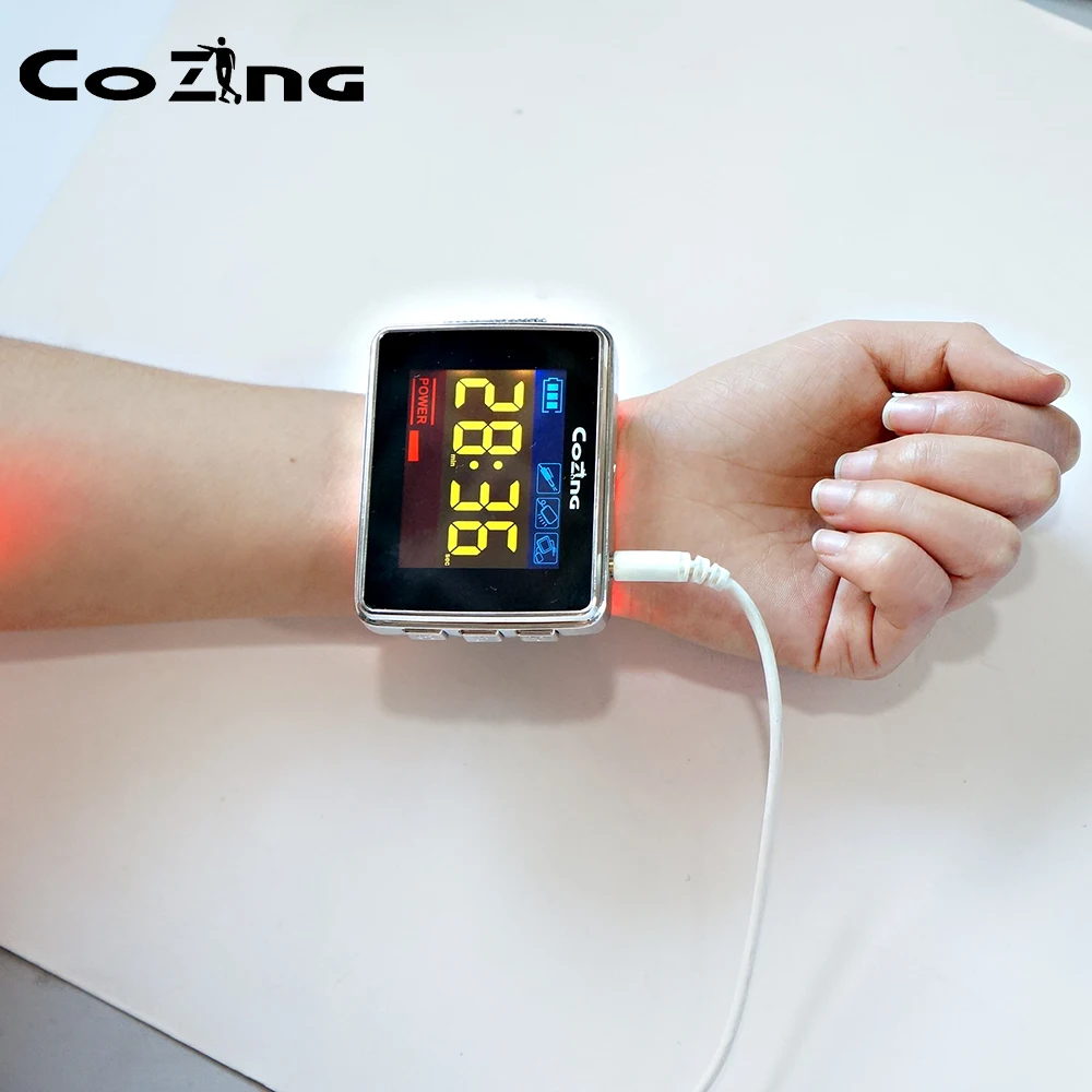 Christmas Gift Laser Wrist Watch 2020 New Laser Acupuncture Therapy Varicose Veins Sinusitis Treatment with gift box