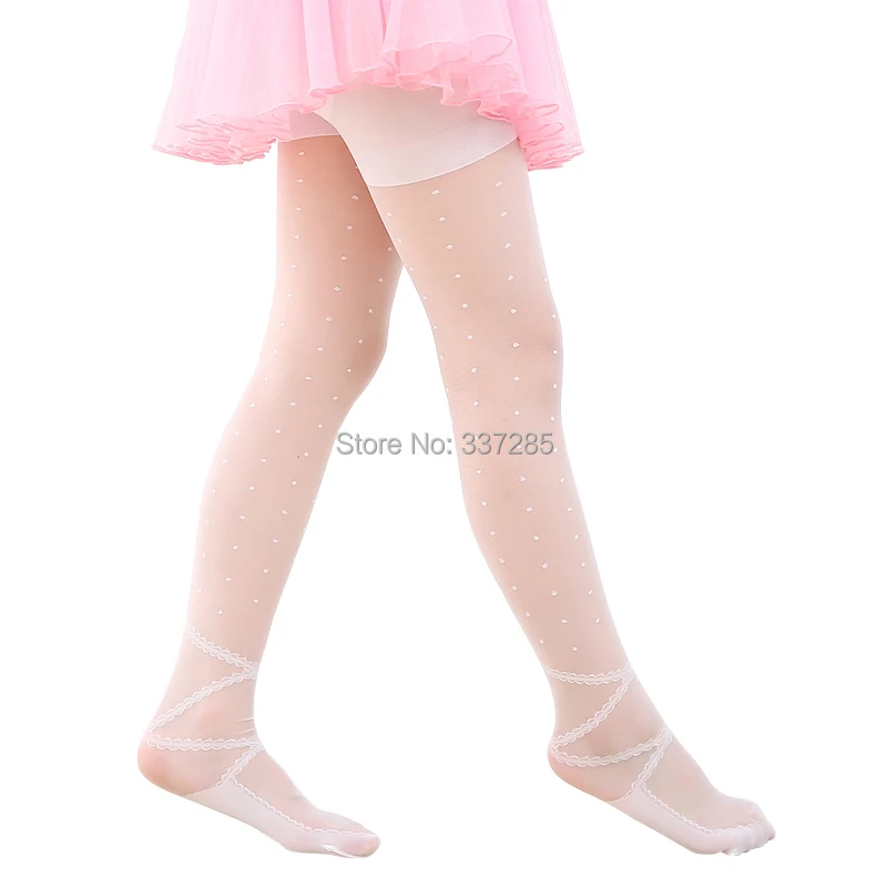 girls Summer Ultra thin tights Transparent cute princess baby kids ballet pantyhose children sheer 15D stockings for child girls