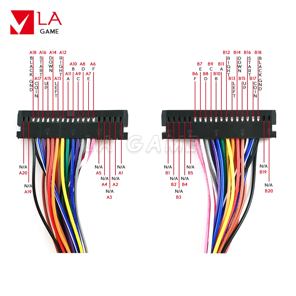 Cable de arnés de cables para joystick Sanwa, botones LED, Pandora box, 3d, wifi, versión familiar, 40 pines