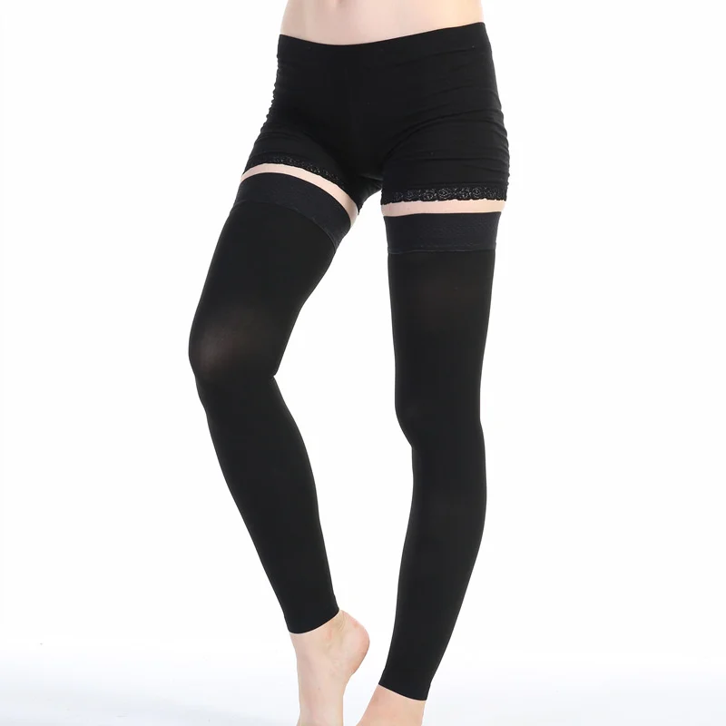 1 Pair 23-32mmHg Elastic Nursing Compression Stocking Unisex Medical Class 2 Pressure Stockings Sleep Feet Varicose Vein Socks