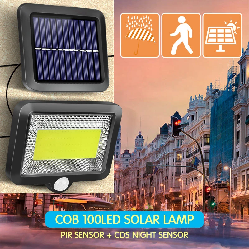 Solar LED Wall Lamp High Temperature Resistant Outdoor Lighting Motion Sensor IP65 Waterproof Garden Sensor Soft Light
