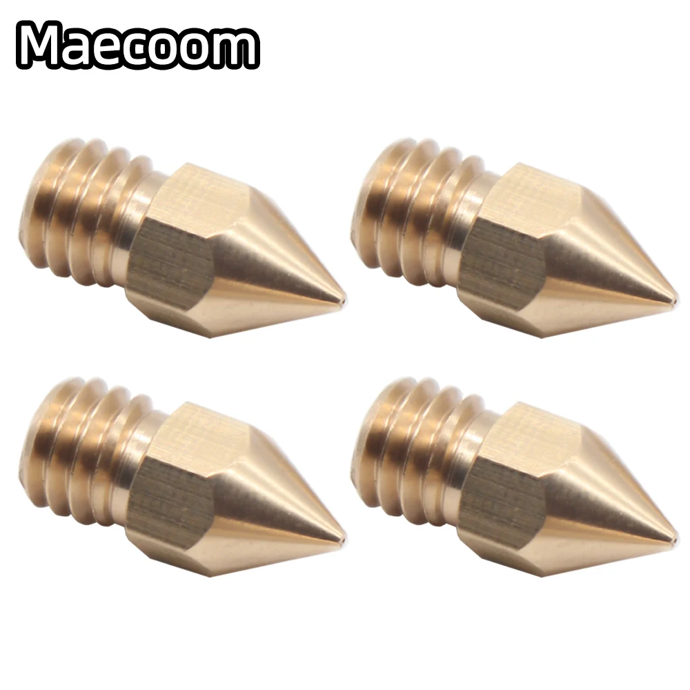 10pcs 3D 프린터 노즐 MK8 황동 노즐 M6 스레드 압출기 프린트 헤드 1.75mm A8 MK8 Creality CR-10 Ender 3v2 3D 프린터