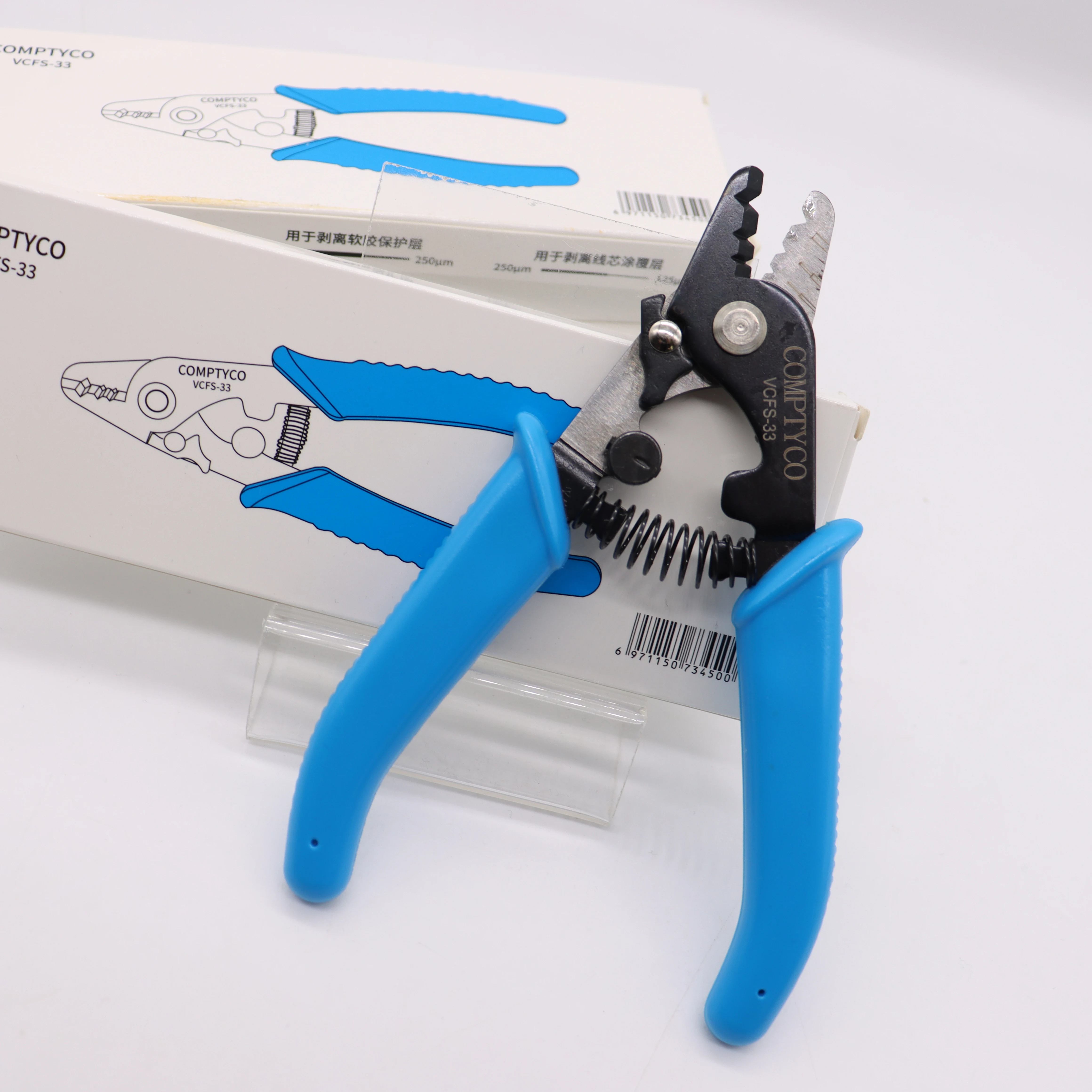 

1pc COMPTYCO VCFS-33 Three-port Fiber Optical Stripper Pliers Wire Strippers for FTTH Tools Optic Stripping Plier Tool