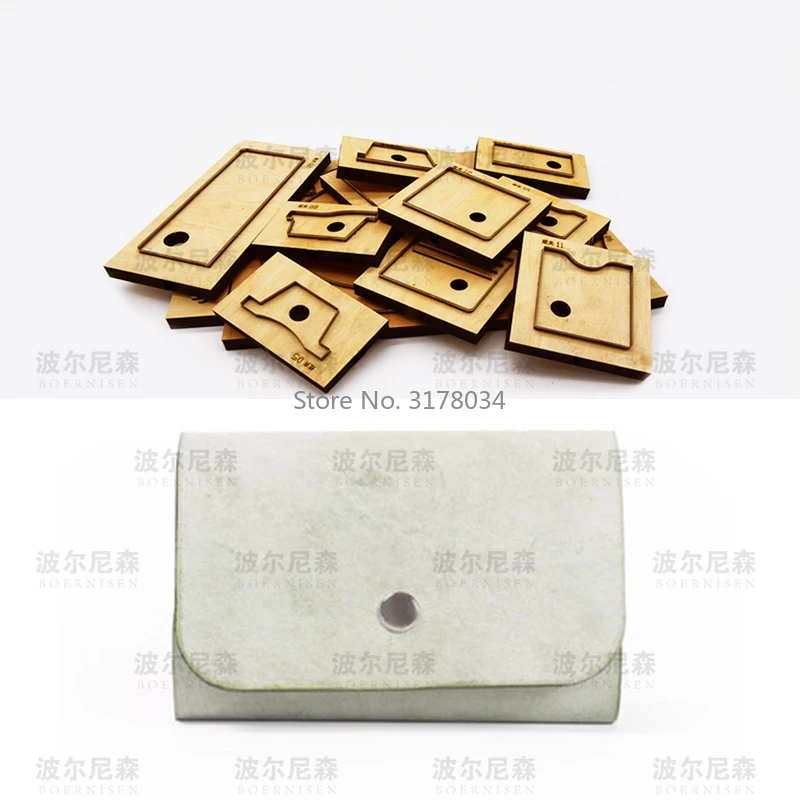 Japan Steel Blade Rule Die Cut Steel Punch Business Card Holder Cutting Mold Wood Dies Cutter Tool for Diy Leather Crafts