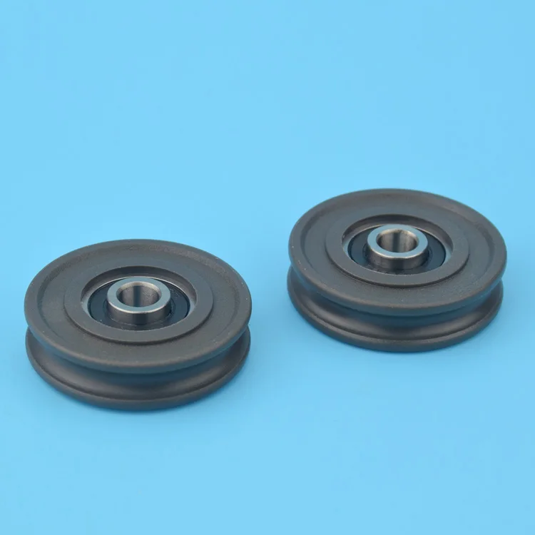 1pcs Low noise high loading 628RS 8x45x11.5mm U type Groove sliding wheel door u type pulley bearing roller wheel