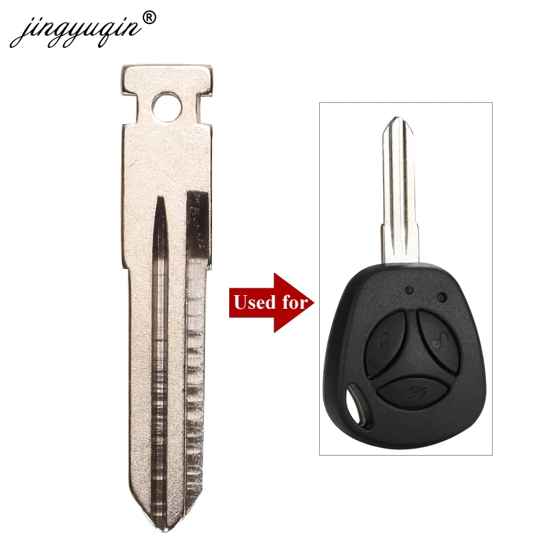 

jingyuqin Car Key Uncut Blade Replacement Car Key Blank for Lada Key Shell Blank Replacement Blade