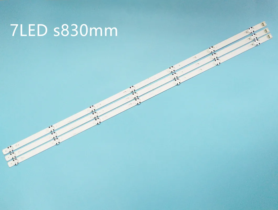 

New 3 PCS 7LED 83cm LED strip for LG 43UK6300PLB 43UJ634V 43LJ61_FHD_L LC43490059A LC43490058A Innotek 17Y 43inch_A LC43490074A