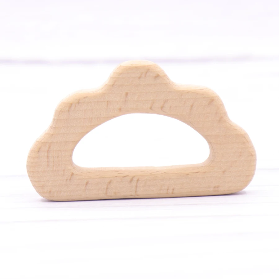 10pcs Baby Teethings Toy Wooden Teether Jewelry Toddler Teething Toy Baby gift customizable Handmade Wooden Animal shape Teether