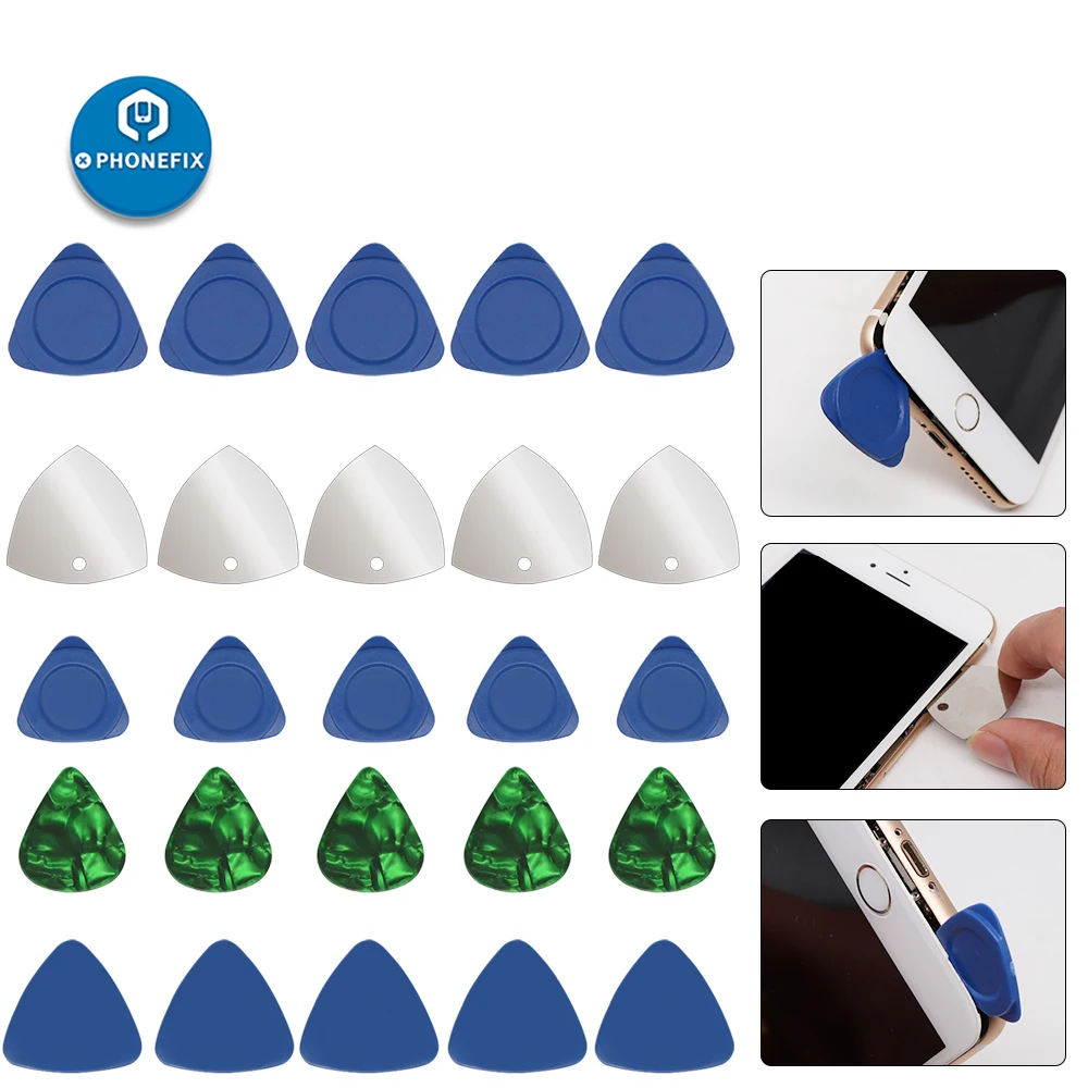 PHONEFIX 10 pezzi triangolo leva pezzi leva leva Multisize apertura leva Set di strumenti telefono cellulare schermo LCD strumento di apertura Kit di smontaggio