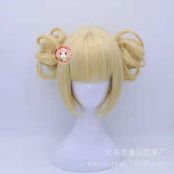 2020 Boku no Hero Academia Cross My Body Wig Cosplay Costume My Hero Academia Himiko Toga Synthetic Hair Party Role Play Wigs