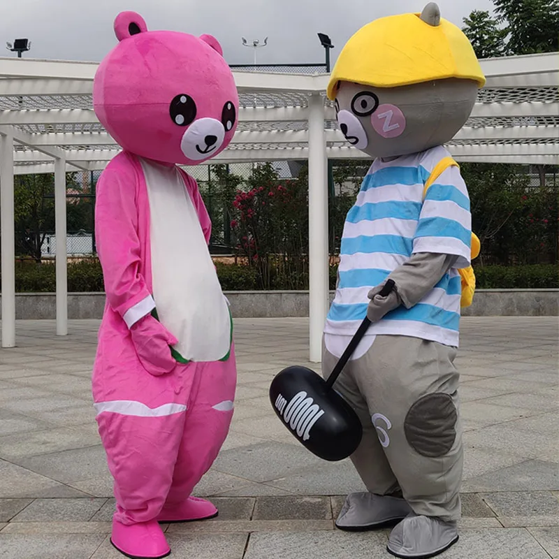 ตุ๊กตาหมีตลก Mascot เครื่องแต่งกายคอสเพลย์อะนิเมะวันเกิด Party