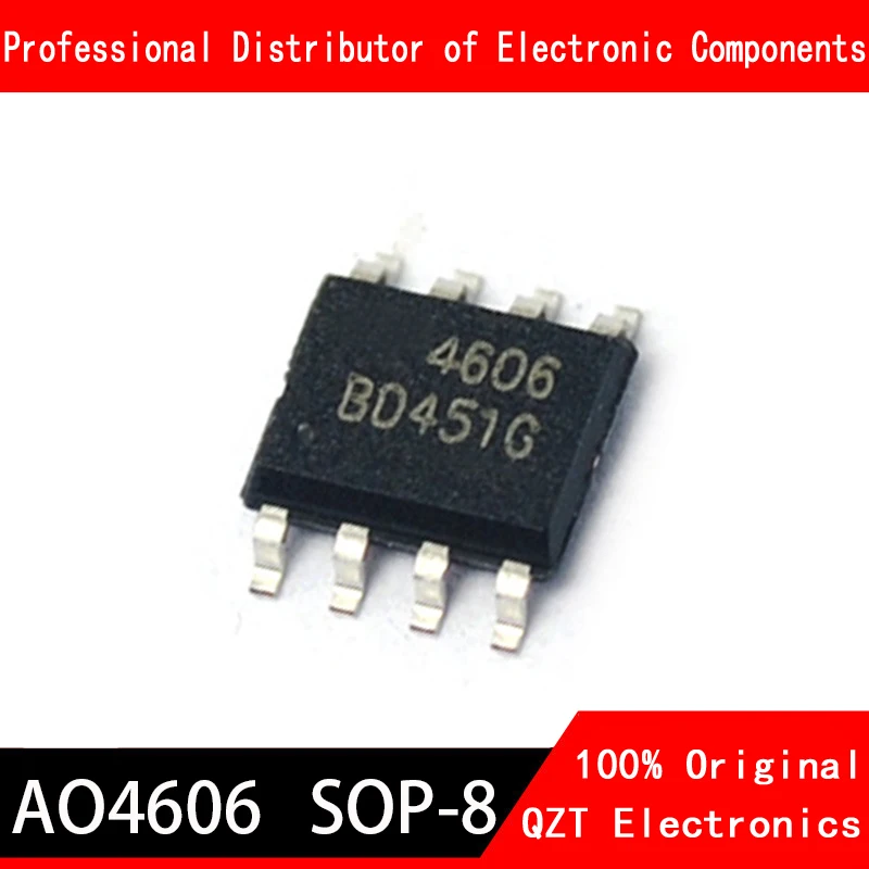 10 unids/lote AO4606C AO4606 4606 SOP-8 en Stock