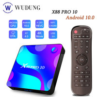 TV Box Android 10 Smart TV Box X88 PRO 10 4GB 64GB 128GB Rockchip RK3318 4K TV box  Set Top Box no app include