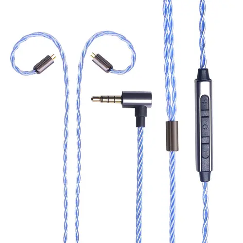 OKCSC-Cable de actualización de auriculares MMCX de 0,78mm, repuesto de auriculares HiFi, TRS, MMCX, Cable de extensión de cobre para KZ ES4, ED16, ZS5, ZS6