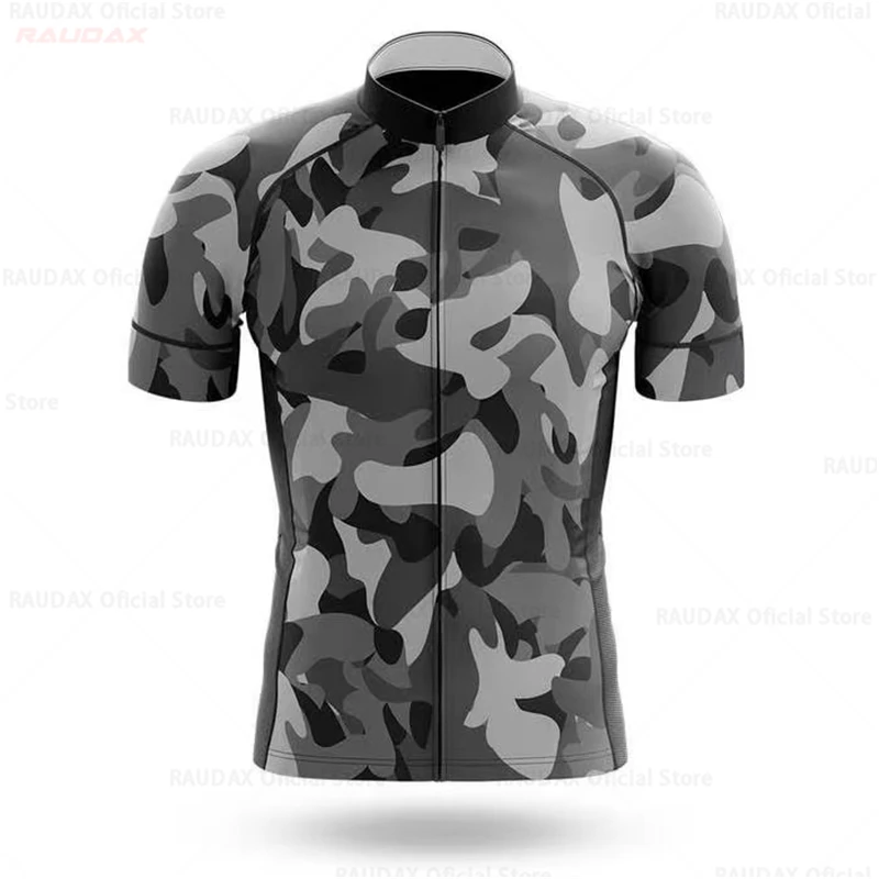 Camouflage Bike Uniform 2021 Pro Team Short Sleeve Maillot Ciclismo Man\'s Cycling Clothing Summer MTB Bike Riding Cycling Jersey