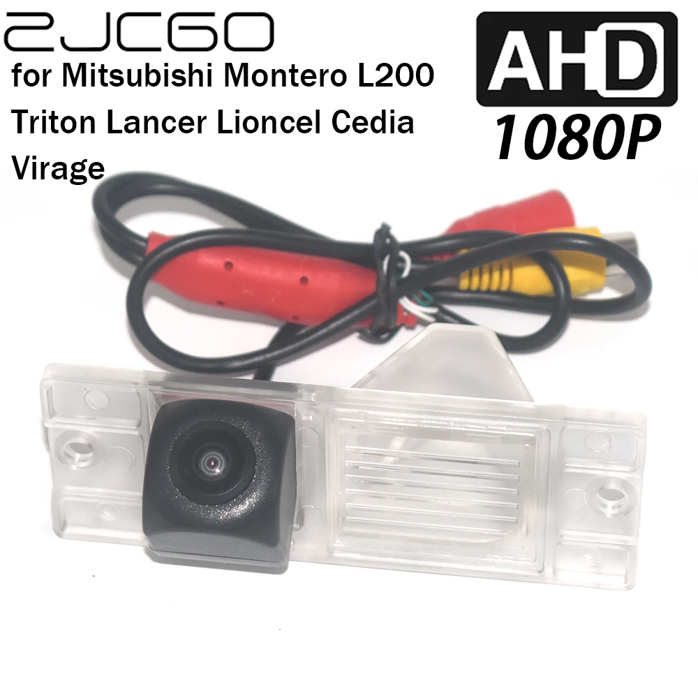 ZJCGO Car Rear View Reverse Backup Parking AHD 1080P Camera for Mitsubishi Montero L200 Triton Lancer Lioncel Cedia Virage