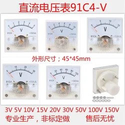 DC 3V 5V 10V 15V 20V 30V 50V  100V 150V 250V Analog Panel Volt Voltage Meter Voltmeter Gauge 91C4