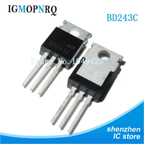 10pcs BD241C BD243C BD244C TO-220 BD241 BD243 BD244 TO220 PNP Medium  linearity New Original 