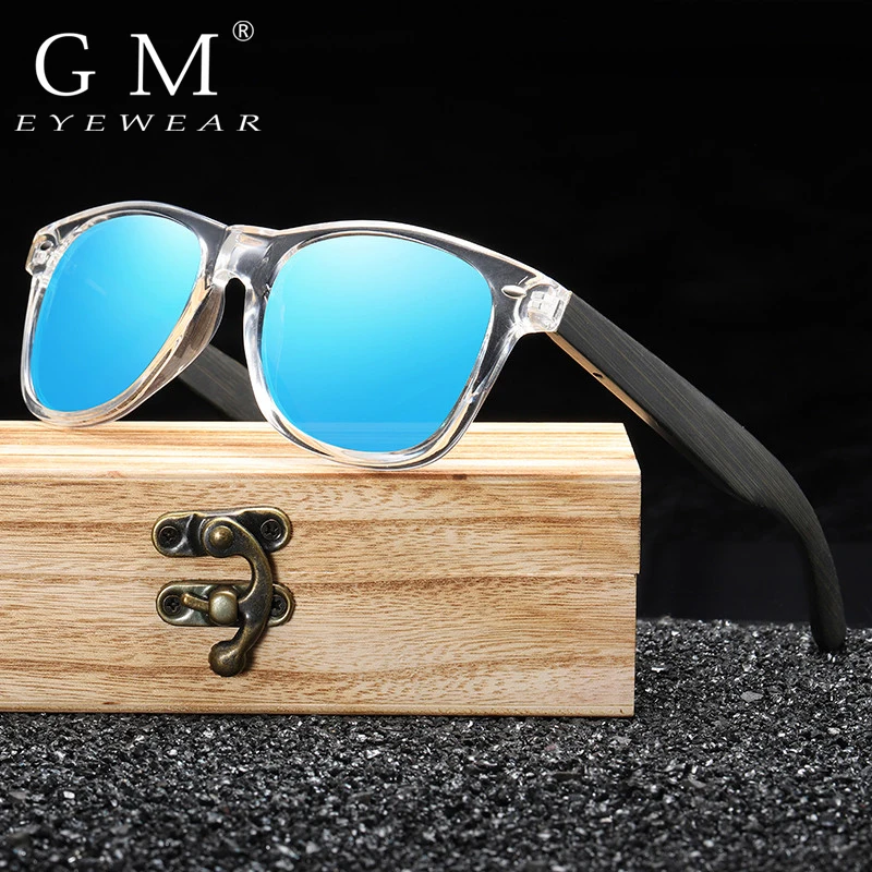 GM Bamboo Sunglasses Men Women Travel  Sunglasses  Wooden  Fashion Brand Sunglasses Male Female With paper Box For S5087