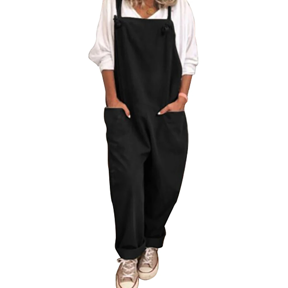 Womens Overalls Loose Dungarees Ladies Cami Romper Baggy Playsuit Jumpsuit Jenner Nicki Minaj Women Jumpsuit