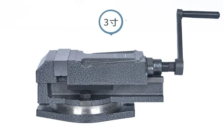QH Heavy-Dutyเครื่องมิลลิ่งแบนคีมจมูกเจาะเครื่องPrecisionมุมSolid Bench Vise 3นิ้ว