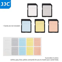 120pcs SD Memory Card Label Stickers for SD SDHC SDXC XQD CF CFexpress Type-B Card USB Flash Drive Stick-On Removable Labeler