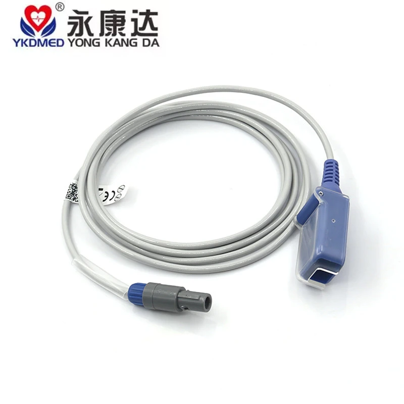 Compatible With EDAN Spo2 Sensor Extension Cable 8-pin DB9 Blood Oxygen Adapter Cable Ne-llcor Oximax Spo2