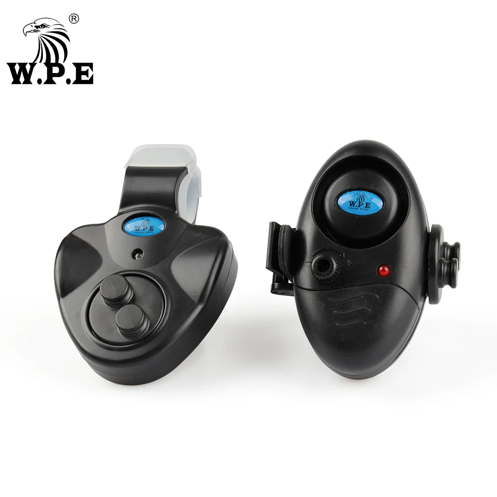 

W.P.E Fishing Alarm 1pcs Electronic Buzzer LED Light Fishing Bait Alarm on Fishing Rod Carp Fishing Bell Accessories Tackle