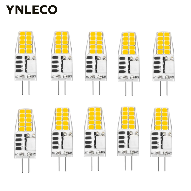 

10pcs G4 LED 12V AC DC 3W NO Flicker 2835 SMD LED G4 Lamp Lampada Lampara ampul 2835SMD Light Bulb Replace 25W 30W Halogen Lamp