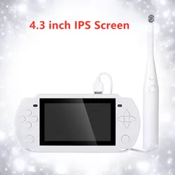 3 In1 USB Endoscope With 4.3 inch IPS HD Screen 2MP Camera Video Inspection Borescope IP67 Waterproof