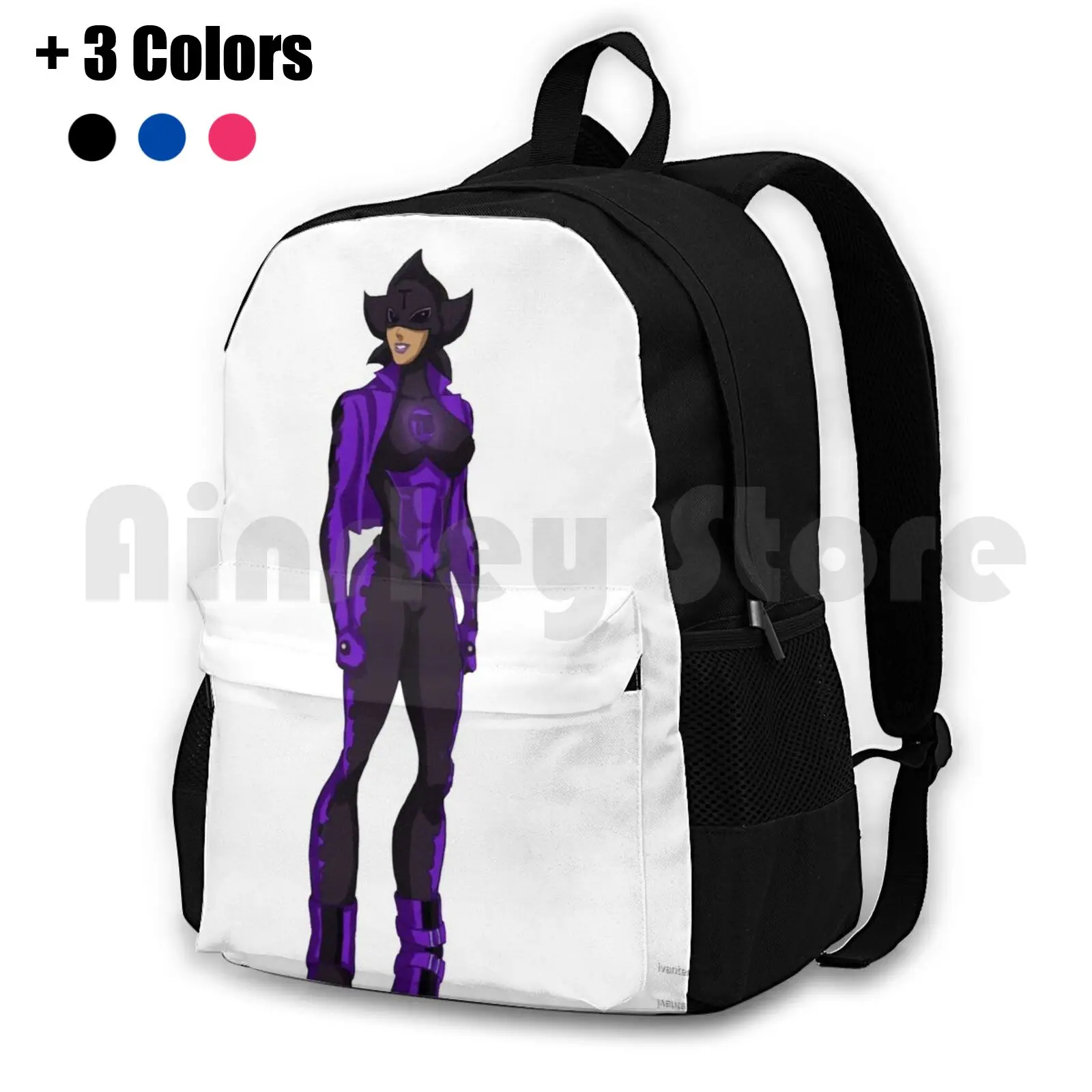 Starla Outdoor Hiking Backpack Waterproof Camping Travel Starla Superhero Powers Cartoon Powerful Fighter Mutant