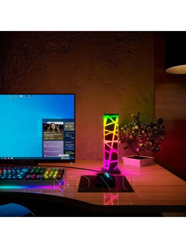 ACE-Búp Bê Littles Cung Cấp Mới RGB Ma Thuật Màu Đèn Ngủ Led Phòng Ngủ Máy Tính Để Bàn Đèn Sáng Tạo Mô Hình Lập Phương Đèn Bàn