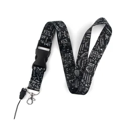 Ransitute R853 Mathematical Equations Key Chain Lanyard Gifts For Child Students Friends Phone USB Badge Holder Necklace