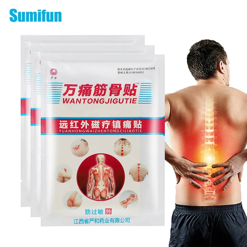 

8pcs Pain Relieving Arthritis Plaster Chinese Herbal Extract Back Neck Shoulder Joint Lumbar Ache Sticker Body Massage Patches