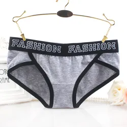 Sports Fitness Cotton Boxer Pants Elasticity Belt Women's Underwear Breathable Antibacterial Knickers Loose Hip-Wrapped Briefs