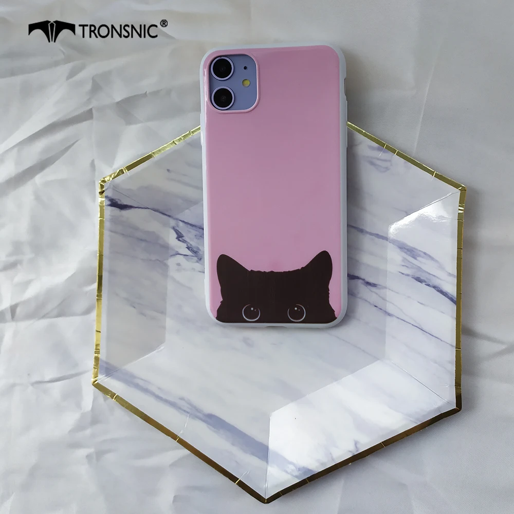 Cute Cartoon Cats Dogs Phone Case for iPhone 11 Pro Max XR XS MAX Soft Shiny Puppy Luxury Case for iPhone 6 7 8 Plus Funny Cover