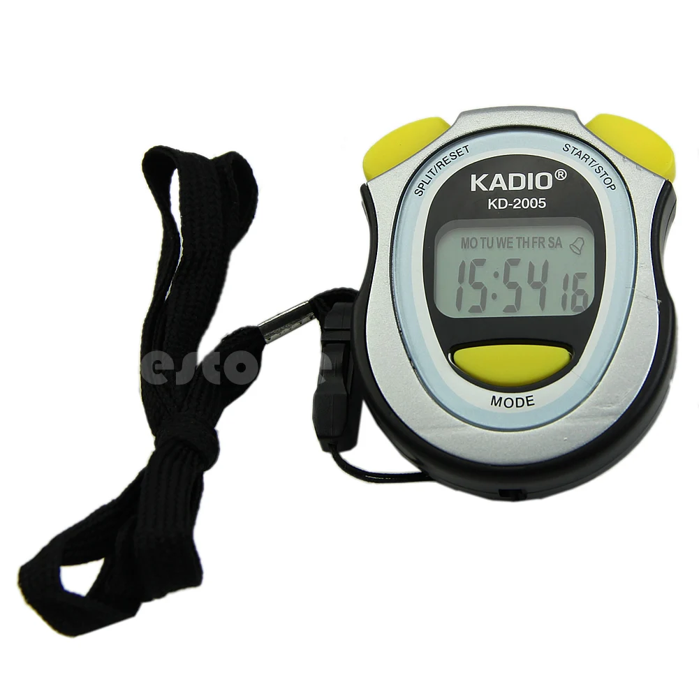 Digital Handheld LCD Chronograph Timer Sports Stopwatch Counter