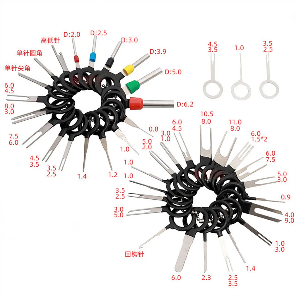 146/100/76/41pcs Puller Tool Motorist Kit Wires Pin Extractor Auto Stylus Tooling Set Car Terminals Removal Disassembly Tool